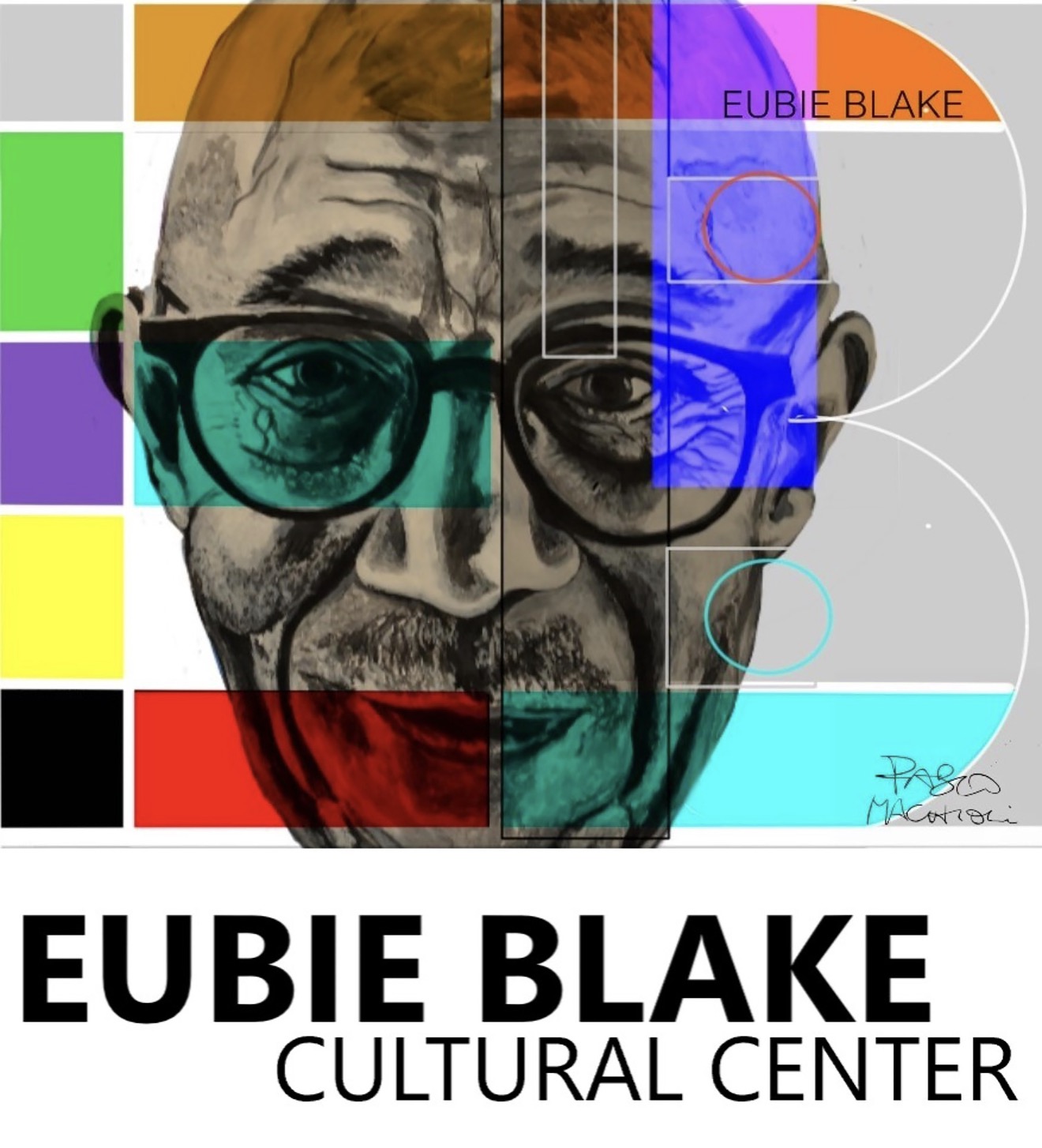 Eubie Blake Cultural Center logo — portrait of Eubie Blake